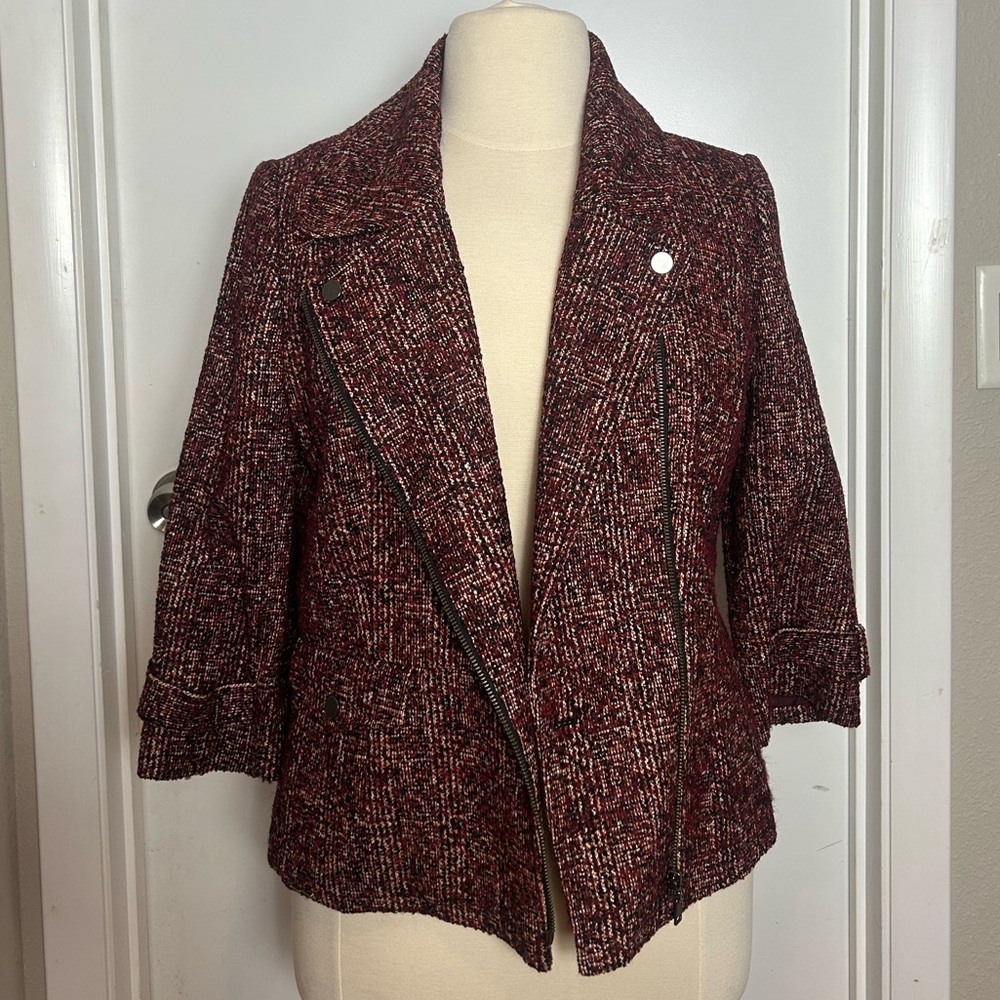 Nordstrom Red Tweed Jacket